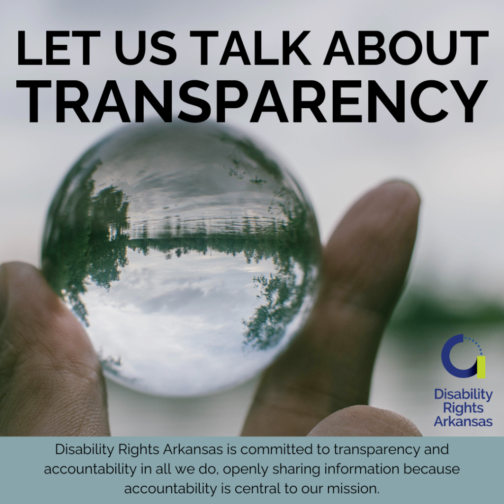 Let's Talk about Transparency.